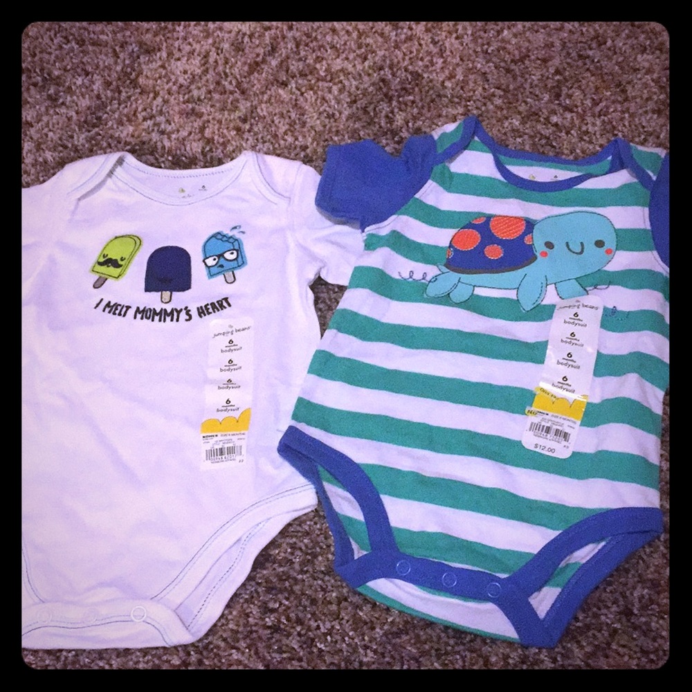 2 Short Sleeve Body Suits